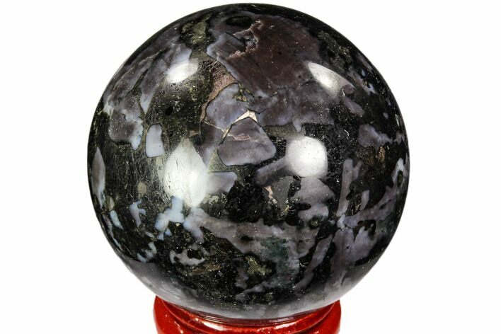 Polished, Indigo Gabbro Sphere - Madagascar #104693